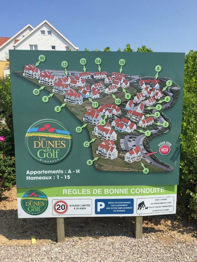 Ferienwohnung Les Dunes Du Golf First Line Sea View App Block B 1-3 Wimereux Exterior foto